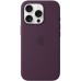 Чехол Silicone Case with MagSafe Apple iPhone 16 Pro (Plum)