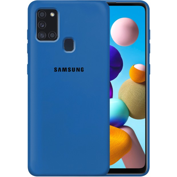 Силикон Original Case Samsung Galaxy A21S (2020) A217 (Кобальт)