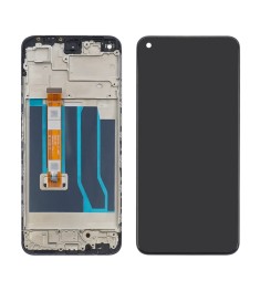 Дисплей для Oppo A76 с чёрным тачскрином и корпусной рамкой