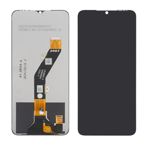 Дисплей для TECNO Spark 10 (KI5q)/ 10C (KI5k) с чёрным тачскрином Service Pack