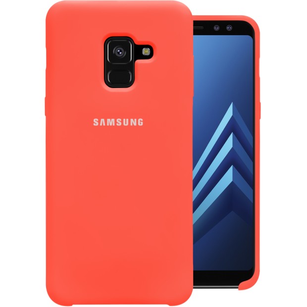 Силикон Original Case HQ Samsung Galaxy A8 (2018) A530 (Коралловый)