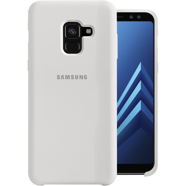 Силикон Original Case HQ Samsung Galaxy A8 (2018) A530 (Белый)