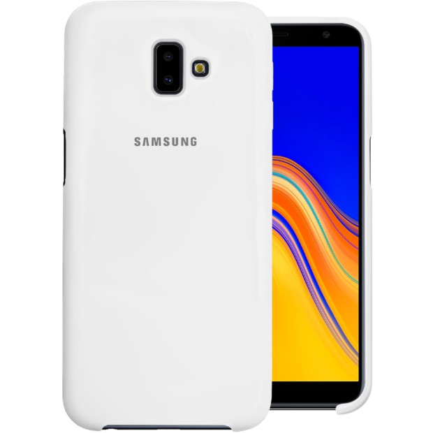 Силікон Original Case Logo Samsung Galaxy J6 Plus (2018) J610 (Білий)
