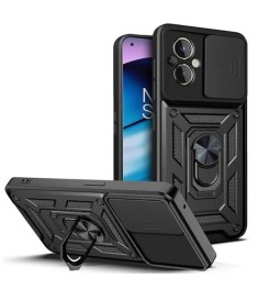 Бронь-чехол Ring Serge Armor ShutCam Case Xiaomi Poco M5 (Чёрный)