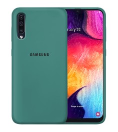 Силикон Original Round Case Logo Samsung Galaxy A30s / A50 / A50s (2019) (Тёмно-..