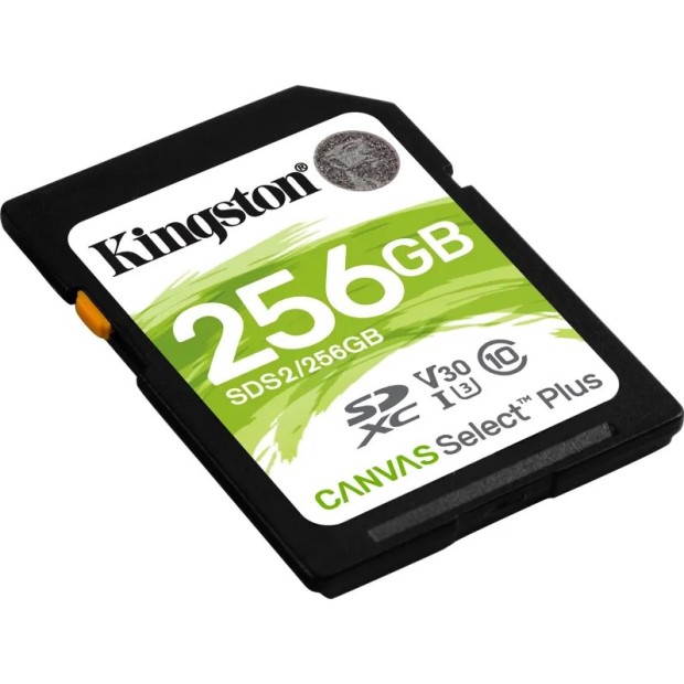 Карта памяти Kingston Canvas Select Plus SDXC 256Gb (UHS-1 U1) (Class 10 V10)
