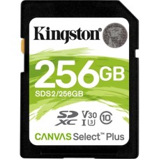 Карта памяти Kingston Canvas Select Plus SDXC 256Gb (UHS-1 U1) (Class 10 V10)