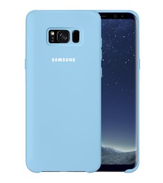 Силикон Original Case Logo Samsung Galaxy S8 Plus (Голубой)