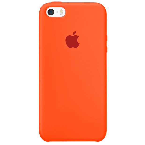 Силиконовый чехол Original Case Apple iPhone 5 / 5S / SE (18) Orange