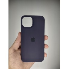 Силикон Original Round Case Apple iPhone 14 (Eggplant)