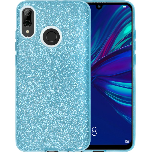 Силикон Glitter Huawei P Smart (2019) / Honor 10i (Голубой)