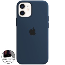 Силикон Original Round Case Apple iPhone 12 Mini (09) Midnight Blue