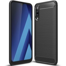 Силикон Polished Carbon Samsung Galaxy A70 (2019) (Чёрный)