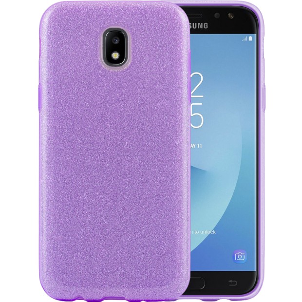 Силиконовый чехол Glitter Samsung Galaxy J5 (2017) J530 (Фиолетовый)