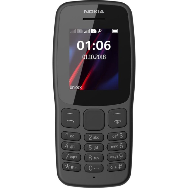 Мобильный телефон Nokia 106 Dual Sim (Grey)