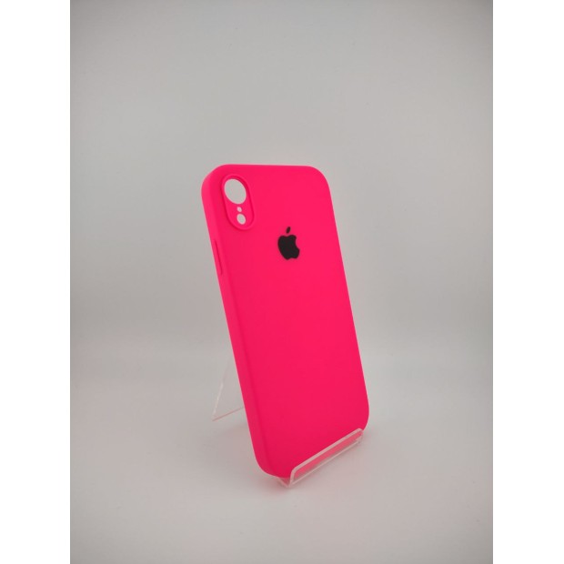 Силикон Original Square RoundCam Case Apple iPhone XR (31) Barbie Pink