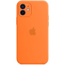 Силикон Original RoundCam Case Apple iPhone 12 (18) Orange