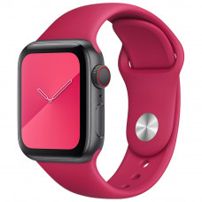 Ремешок Apple Watch Silicone 42 / 44mm (04) Rose Red