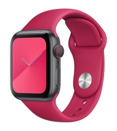 Ремешок Apple Watch Silicone 42 / 44 / 49mm (04) Rose Red