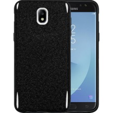 Силиконовый чехол Glitter Samsung Galaxy J7 (2017) J730 (черный)