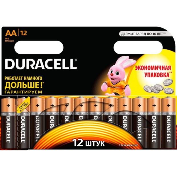 Батарейка Duracell Alcaline BLI12 AA Alkaline LR6