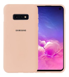 Силикон Original Case Samsung Galaxy S10e (Пудровый)