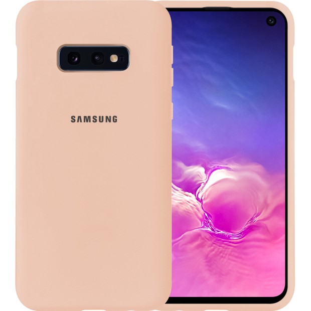 Силикон Original Case Samsung Galaxy S10e (Пудровый)