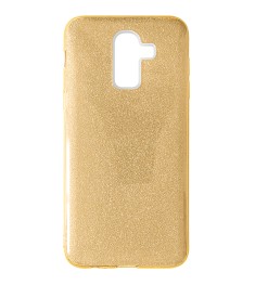 Силикон Glitter Samsung Galaxy J8 (2018) J810 (Золотой)