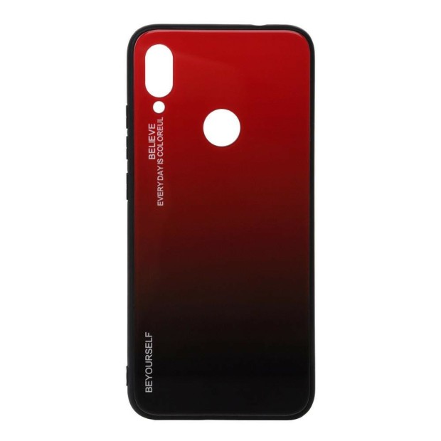 Накладка Gradient Glass Case Xiaomi Redmi Note 7 (Красный)