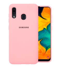 Силикон Original Case (HQ) Samsung Galaxy A20 / A30 (2019) (Розовый)