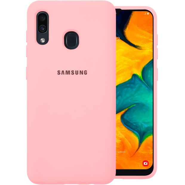 Силиконовый чехол Original Case (HQ) Samsung Galaxy A20 / A30 (2019) (Розовый)
