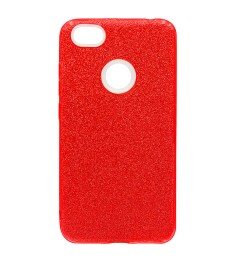 Силиконовый чехол Glitter Xiaomi Redmi Note 5a Prime (красный)