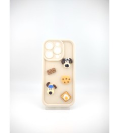 Чехол Pretty Things Case Apple iPhone 15 Pro (White/Cookie)