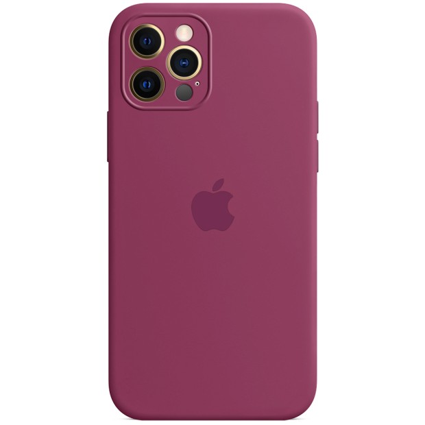 Силікон Original RoundCam Case Apple iPhone 12 Pro (57) Marsala