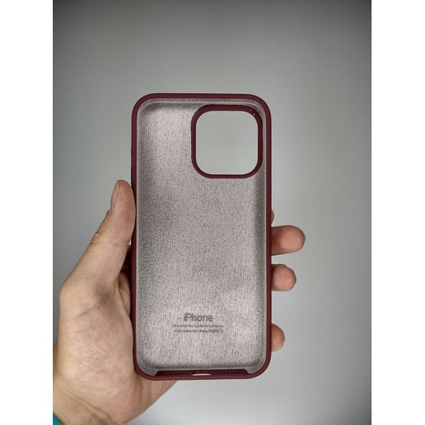 Силикон Original Round Case Apple iPhone 15 Pro Max (58) Grape