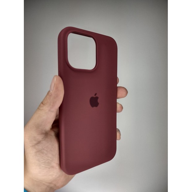 Силикон Original Round Case Apple iPhone 15 Pro Max (58) Grape