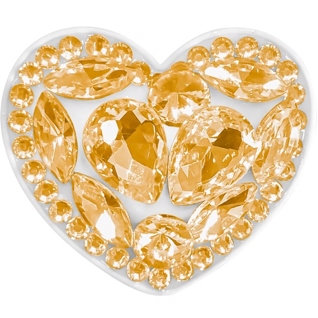 Холдер Popsocket Diamond Heart (Золотой)