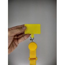 Ремешок широкий для смартфона MiaMi Rope (на шею) (Жёлтый)