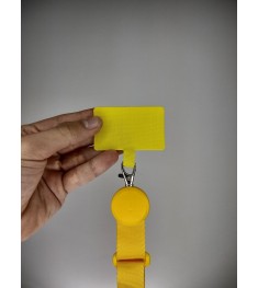 Ремешок широкий для смартфона MiaMi Rope (на шею) (Жёлтый)