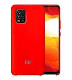 Силикон Original Case Logo Xiaomi Mi10 Lite (Красный)