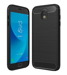 Силиконовый чехол Polished Carbon Samsung Galaxy J5 (2017) J530 (Чёрный)