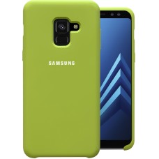 Силикон Original Case HQ Samsung Galaxy A8 (2018) A530 (Бледно-зелёный)