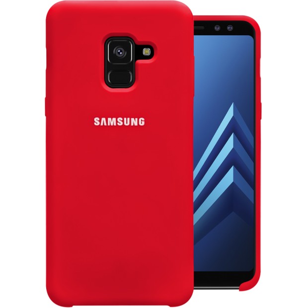 Силикон Original Case HQ Samsung Galaxy A8 (2018) A530 (Клубничный)