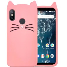 Силикон Kitty Case Xiaomi Redmi 6 Pro / Mi A2 Lite (Розовый)