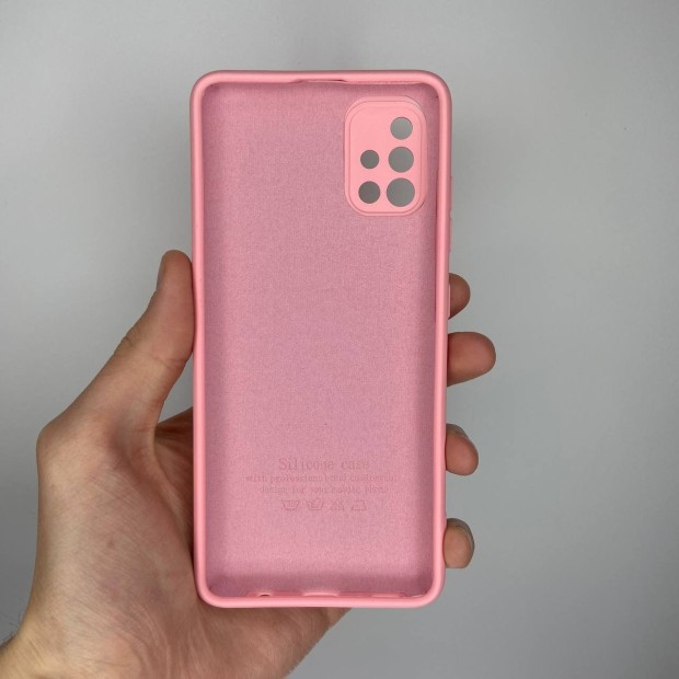 Силикон Original 360 ShutCam Case Samsung Galaxy A51 (2020) (Розовый)