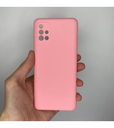 Силикон Original 360 ShutCam Case Samsung Galaxy A51 (2020) (Розовый)