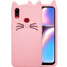 Силиконовый чехол Kitty Case Samsung Galaxy A10S (Розовый)