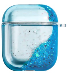 Футляр для наушников Apple AirPods Sequins (Бирюзовый)