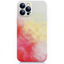 Силікон WAVE Watercolor Case iPhone 12 Pro Max (white / red)