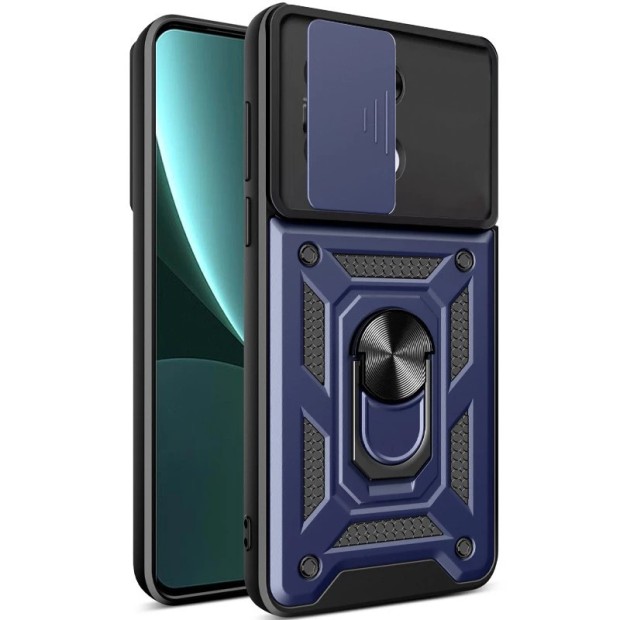 Бронь-чехол Ring Serge Armor ShutCam Case Xiaomi Redmi Note 13 4G (Синий)